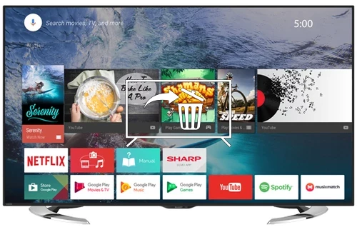 Uninstall apps on Sharp LC-58UE630X