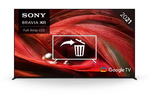 Desinstalar aplicaciones en Sony 75X95J