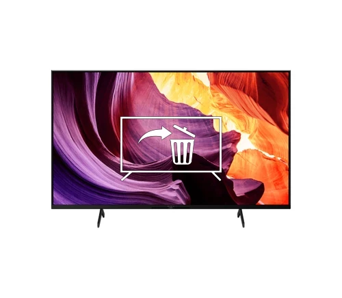 Desinstalar aplicaciones a Sony BRAVIA KD43X80KPAEP