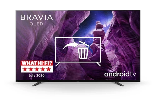 Désinstaller des applications sur Sony BRAVIA KD55A8