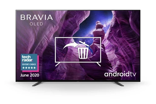 Uninstall apps on Sony BRAVIA KD65A8