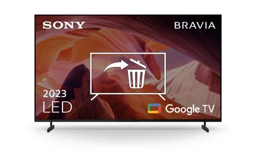 Uninstall apps on Sony FWD-55X80L