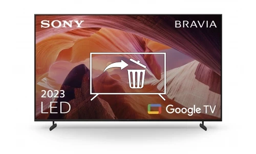 Uninstall apps on Sony FWD-85X80L