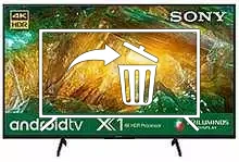 Desinstalar aplicaciones en Sony KD-43X8000H