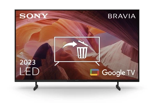 Désinstaller des applications sur Sony KD-43X80L