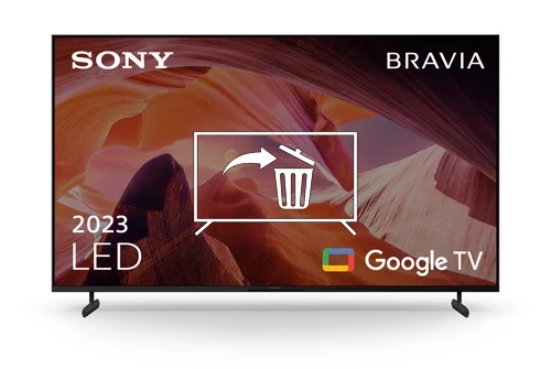 Uninstall apps on Sony KD-55X80L