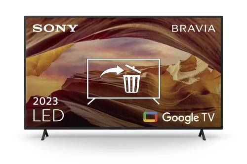 Uninstall apps on Sony KD-75X75WL