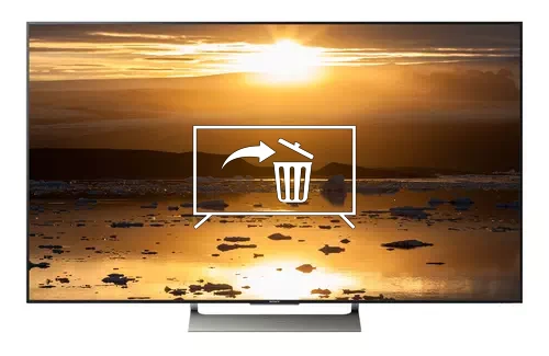 Uninstall apps on Sony KD-75X9000E