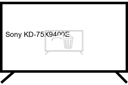 Desinstalar aplicaciones a Sony KD-75X9400E