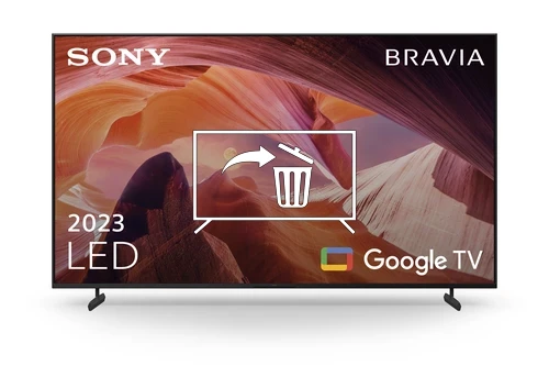 Uninstall apps on Sony KD-85X80L