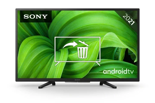 Desinstalar aplicaciones en Sony KD32W800