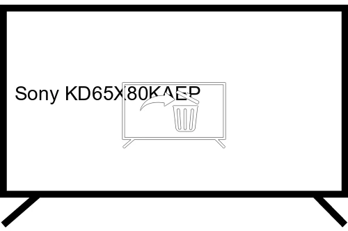 Desinstalar aplicaciones en Sony KD65X80KAEP