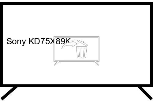 Desinstalar aplicaciones a Sony KD75X89K