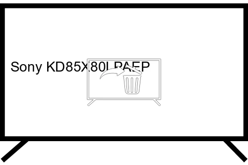 Desinstalar aplicaciones en Sony KD85X80LPAEP