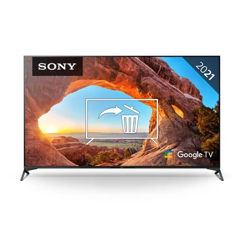 Uninstall applications on Sony Sony BRAVIA 4K KD-75X89J