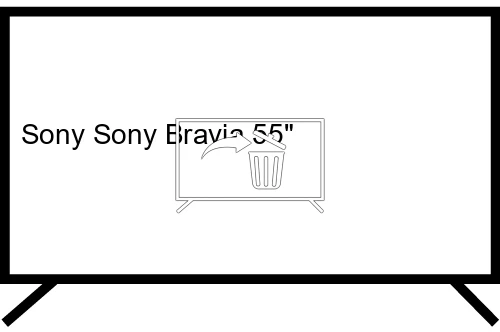 Desinstalar aplicaciones en Sony Sony Bravia 55"