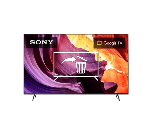 Uninstall applications on Sony X80K 4K HDR LED TV