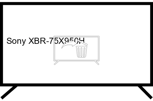 Desinstalar aplicaciones a Sony XBR-75X950H