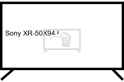 Desinstalar aplicaciones en Sony XR-50X94J