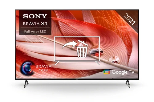 Uninstall applications on Sony XR-55X90J