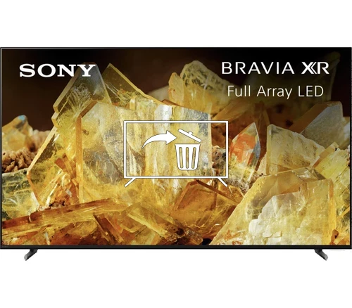 Désinstaller des applications sur Sony XR-55X90L