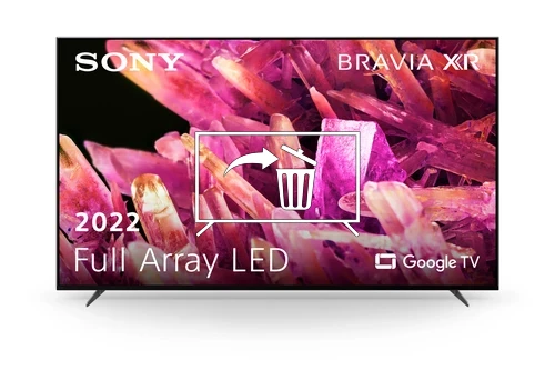 Uninstall apps on Sony XR-55X93K