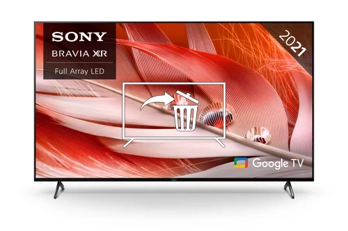 Uninstall apps on Sony XR55X90JU