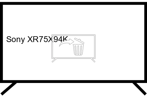 Desinstalar aplicaciones a Sony XR75X94K