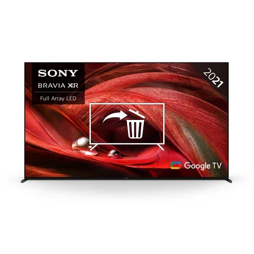 Uninstall apps on Sony XR75X95JU