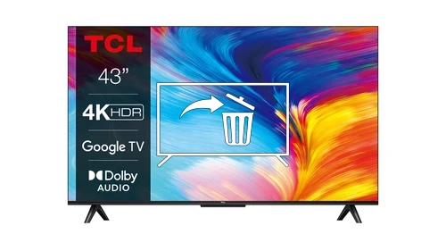 Desinstalar aplicaciones a TCL 4K Ultra HD 43" 43P635 Dolby Audio Google TV 2022