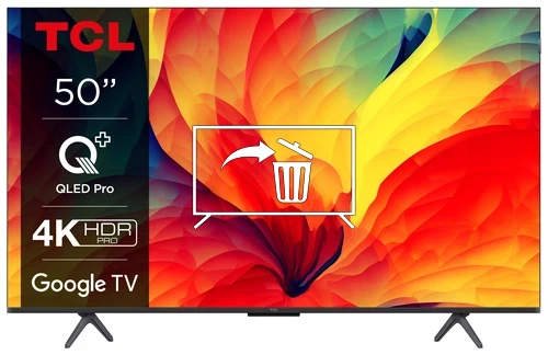 Desinstalar aplicaciones en TCL 50QLED780 4K QLED Google TV