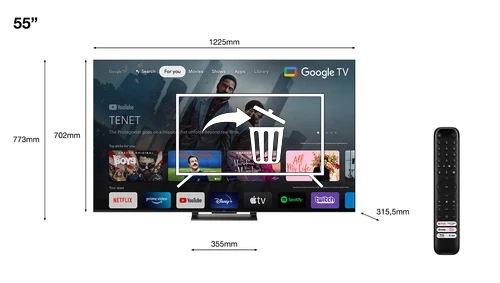 Désinstaller des applications sur TCL 55C749