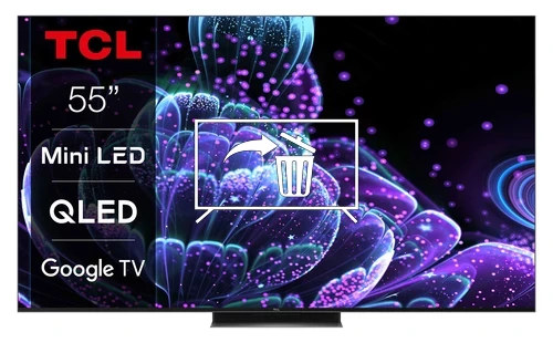 Desinstalar aplicaciones en TCL 55C835 4K Mini LED QLED Google TV