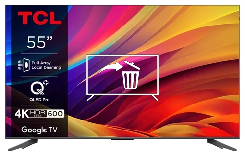 Uninstall apps on TCL 55QLED810 4K QLED Google TV