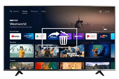 Uninstall apps on TCL 65S434