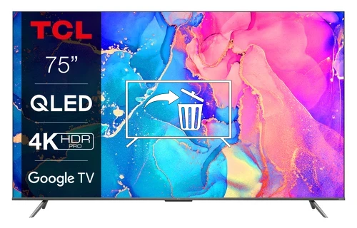 Uninstall apps on TCL 75C631