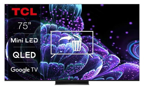 Désinstaller des applications sur TCL 75C835 4K Mini LED QLED Google TV