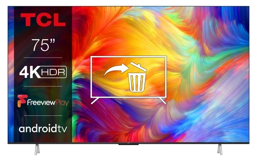 Uninstall apps on TCL 75P638K