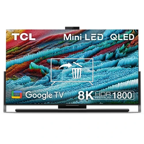 Desinstalar aplicaciones a TCL 85" 8K Mini-LED Smart TV