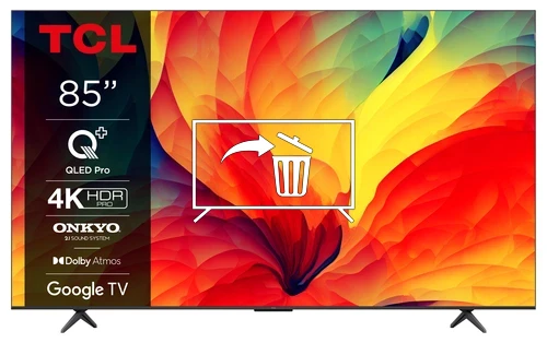 Desinstalar aplicaciones a TCL 85QLED780 4K QLED Google TV