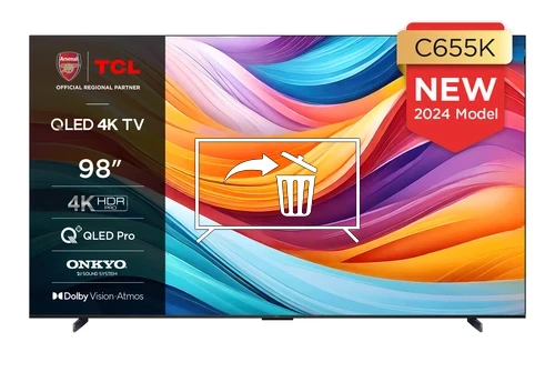 Desinstalar aplicaciones a TCL 98C655K