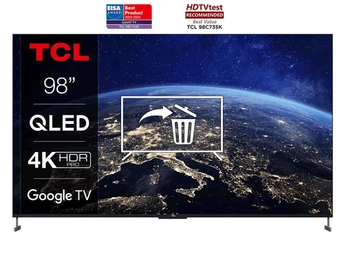 Désinstaller des applications sur TCL 98C735K