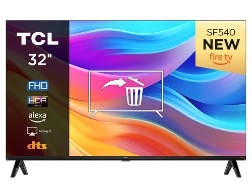 Desinstalar aplicaciones a TCL TCL Serie SF5 Smart TV Full HD 32" 32SF540, HDR 10, Dolby Audio, Multisound, Android TV