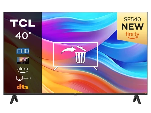 Désinstaller des applications sur TCL TCL Serie SF5 Smart TV Full HD 40" 40SF540, HDR 10, Dolby Audio, Multisound, Android TV