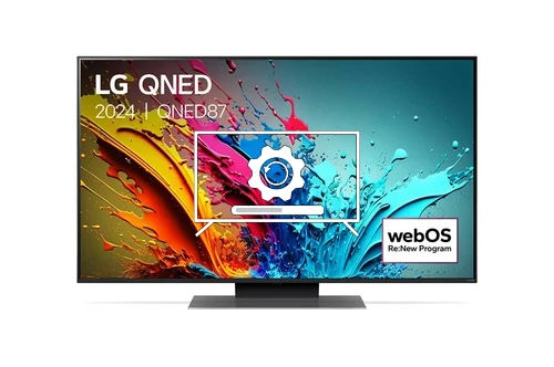 How to update LG 55QNED87T6B TV software