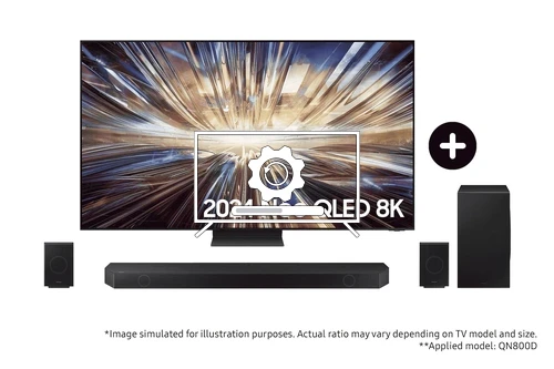 Update Samsung 2024 75” QN800D Neo QLED 8K TV and Q990D Q-Series Soundbar with Subwoofer and Rear Speakers operating system