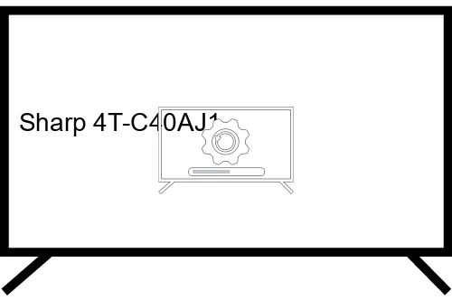 How to update Sharp 4T-C40AJ1 TV software