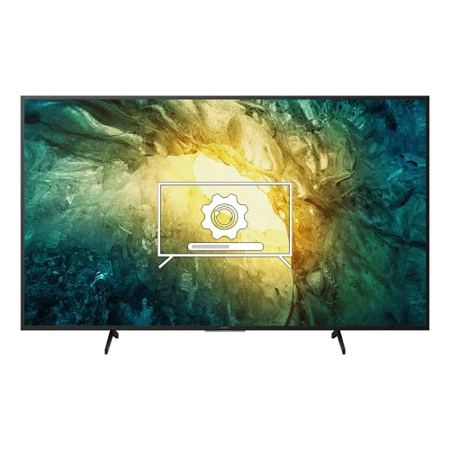 Cómo actualizar televisor Sony KD-75X750H