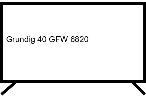 Questions et réponses sur le Grundig 40 GFW 6820