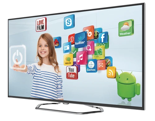 Haier LE55M7000 TV 139.7 cm (55") Full HD Black, Metallic 300 cd/m² 1